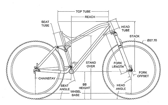 rear travel mountain bike